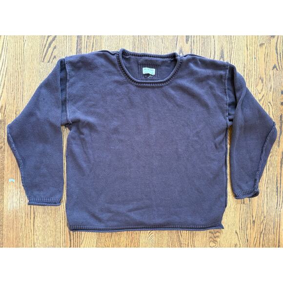 We The Free Free People Ella Roll Neck Knit Sweater Women's Brown L Oversized - Picture 4 of 8